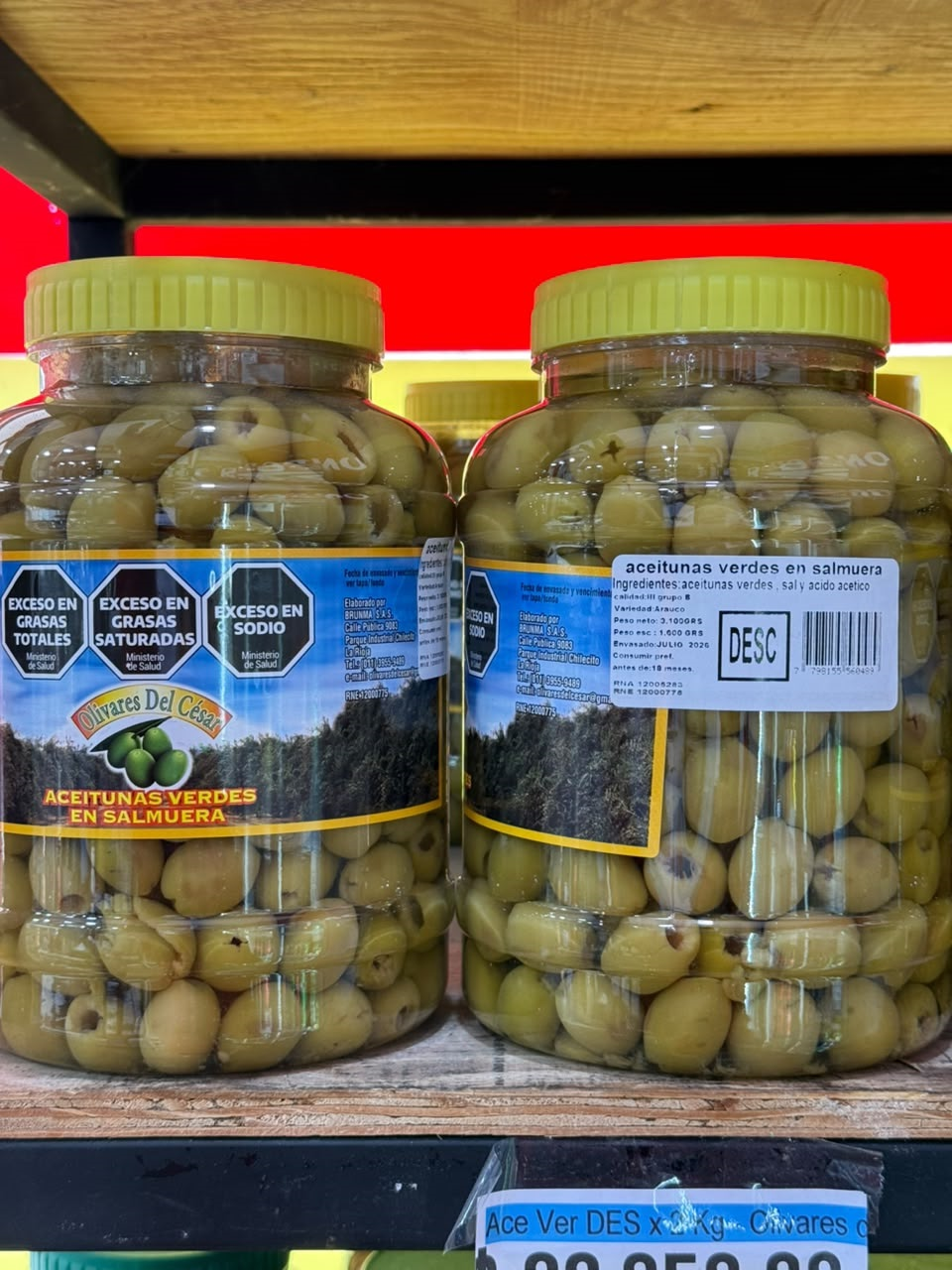 Ace Ver DES x 2 Kg - Olivares del Cesar